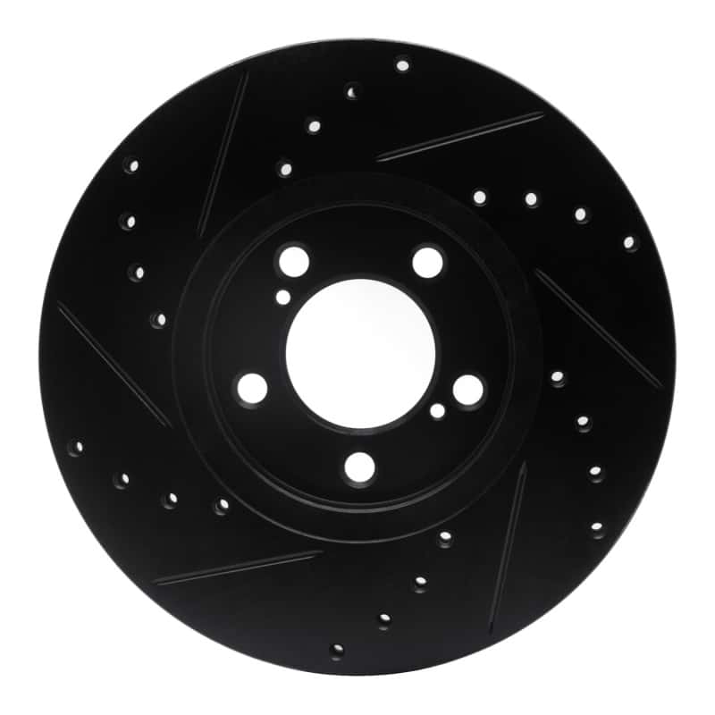 R1 Concepts — R1 93-07 Ford Taurus (Excl SHO) Front Right Drilled & Slotted Black Brake Rotor
R1 Brake Rotor Drill - view 5