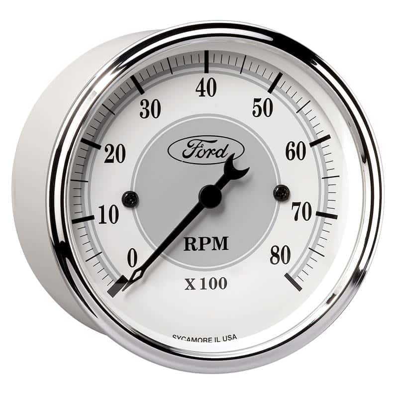 AutoMeter — Autometer 3 1/8in In-Dash 8000 RPM Incandescent Flood Lit Tachometer
3.1" TACH 8KRPM FM - view 3