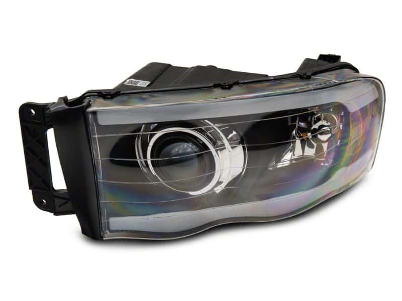 Raxiom — Raxiom 02-05 Dodge RAM 1500/2500/3500 Axial LED Projector Headlights- Blk Housing (Clear Lens)
Headlights - view 3