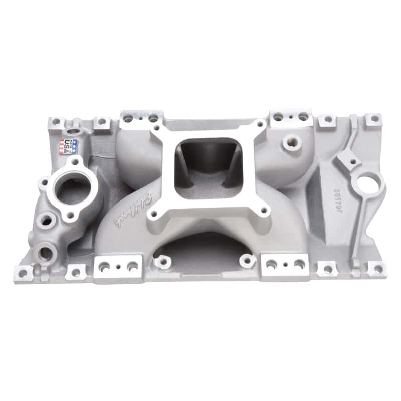 Edelbrock — Edelbrock Manifold SBC Victor E-Tec EFI Satin
MANIFOLD-RACE - view 2