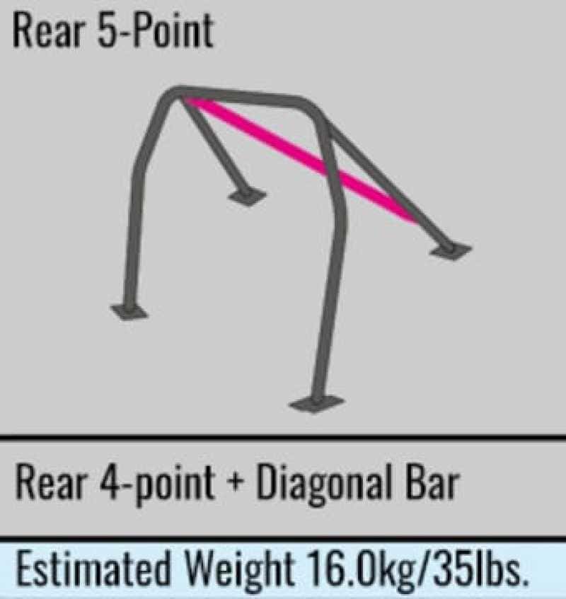 Cusco — Cusco Safety 21 Steel Roll Cage 5P 40mm Hyundai Genesis CP w/Sunroof - view 4