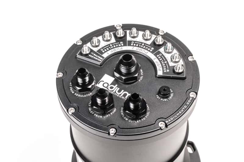 Radium Engineering — Radium Multi-Pump Fuel Surge Tank Fits Walbro F90000267/274/285 (Pumps Not Included)
MPFST - view 3