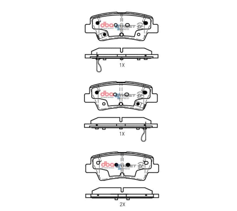 DBA — DBA 18-23 Hyundai Accent Rear SSEV Street Series Brake Pads
Brake Pad - view 1