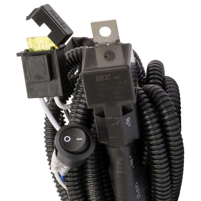 Westin — Westin 11ft Length 12 Ga Incl 30 Amp Fuse w/ Loom & Single Connector LED Wiring Harness - Black
LEDWireHarness - view 2