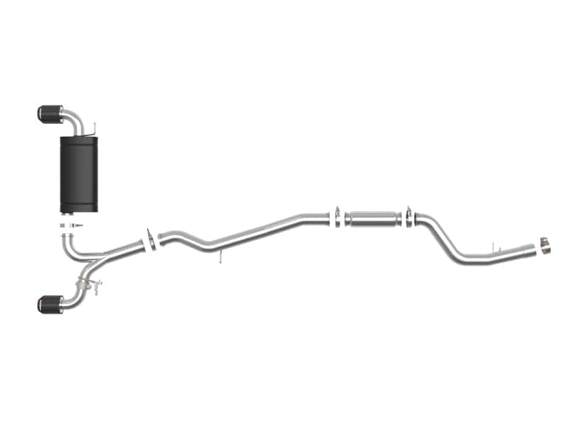 aFe — aFe POWER Takeda 2020 Toyota Supra L6-3.0L (t) 3in-2.5in 304 SS CB Exhaust Carbon Tips
Cat-Back Exhaust - view 4