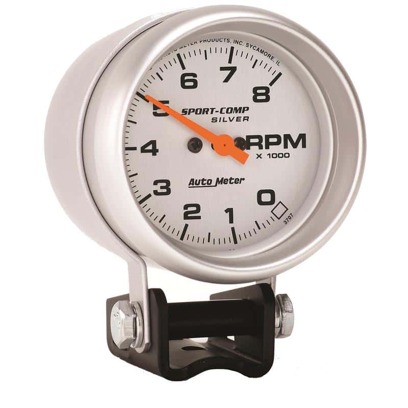 AutoMeter — Autometer Ultra-Lite 2-5/8in Pedestal Tachometer 0-8000 RPM Gauge
2-5/8" TACH, 8,000 R - view 3