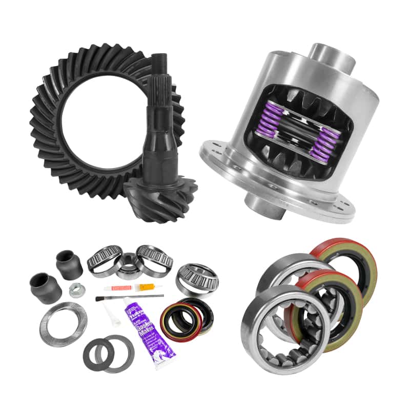 Yukon Gear & Axle — Yukon Gear 9.75in Ford 3.55 Rear Ring & Pinion Install Kit 34 Spline Positraction Axle Bearings
Gear & Install Pkg
Gear/Install Pkg - view 1