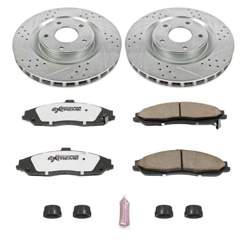 PowerStop — Power Stop 05-07 Cadillac XLR Front Z26 Street Warrior Brake Kit - view 1