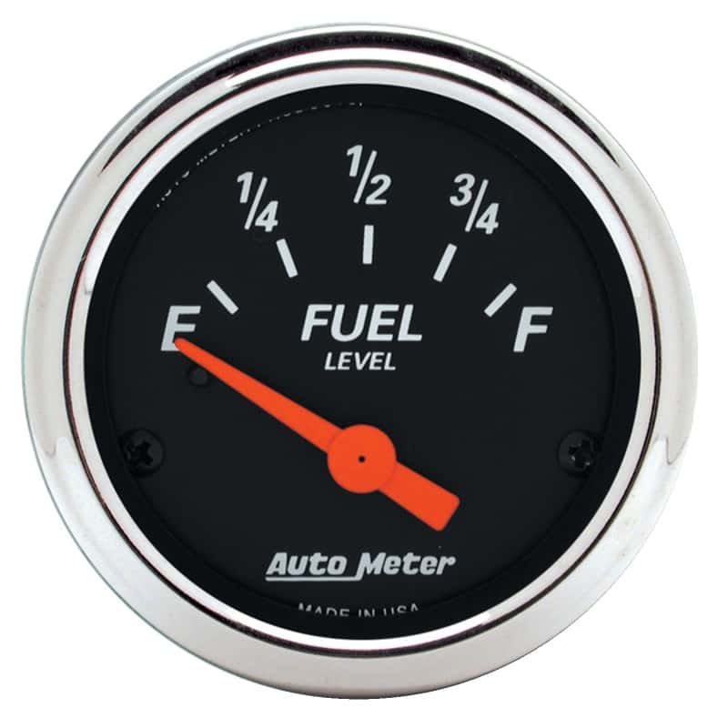 AutoMeter — Autometer Designer Black 2 1/16in 0 Ohm E to 90 Ohm F Electronic Fuel Level Gauge
GA 2" FUEL 0-90 DB - view 3
