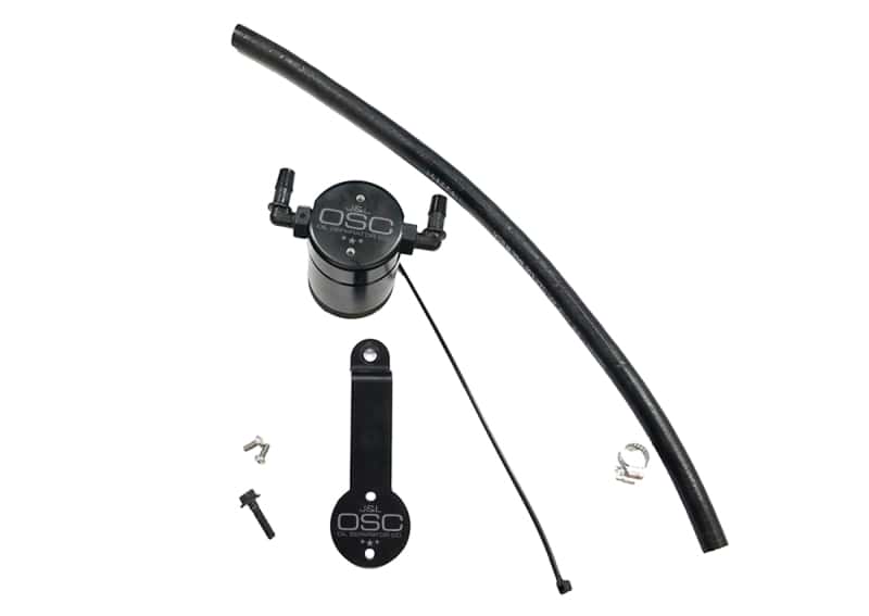 J&L — J&L 16-21 Honda Civic 1.5L Turbo (EX & Si) Passenger Side Oil Separator 3.0 - Black Anodized
Oil Separator - view 1