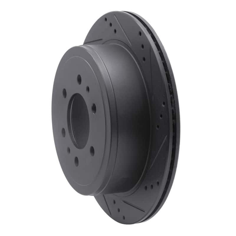 R1 Concepts — R1 04-11 Ford F-150 RWD Rear Left Drilled & Slotted Black Brake Rotor
R1 Brake Rotor Drill - view 2