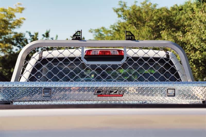 Dee Zee — Dee Zee 99-16 Ford SuperDuty Cargo Management Cab Rack - Aluminum Mesh
TrkCabProt/HeadRk - view 4