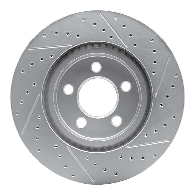 R1 Concepts — R1 07-12 Ford Edge Rear Left Drilled & Slotted Geo-Carbon Rotor - view 5