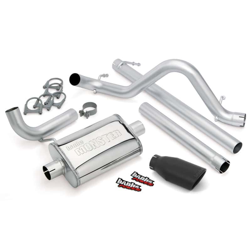 Banks Power — Banks Power 07-11 Jeep 3.8L Wrangler Unlimited - 4dr Monster Exh Sys - SS Single Exh w/ Black Tip
Performance Exhausts
Monster Exhaust - view 1