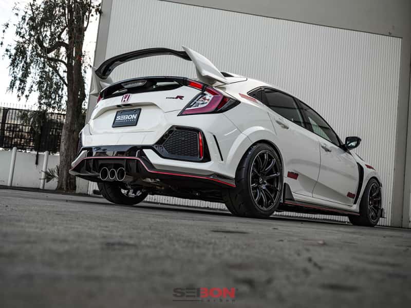 Seibon — Seibon 16-17 Honda Civic Type R OEM Carbon Fiber Rear Lip - view 11