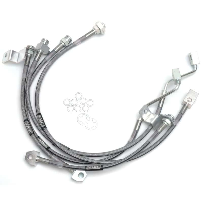Russell — Russell Performance 99-06 Ford Excursion 4WD with 4in-5.5in lift Brake Line Kit
Brake Hose Kit - view 1