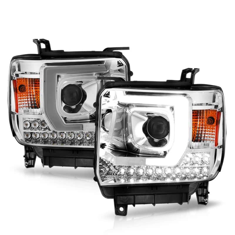 ANZO — ANZO 14-15 GMC Sierra 1500/2500HD/3500HD Plank Style Projector Headlight - Chrome Housing
Head Light Set
HdLtSet - view 3