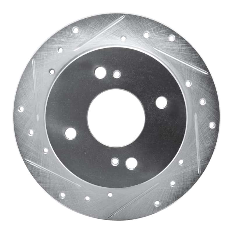 R1 Concepts — R1 82-88 Nissan 200SX Rear Left Drilled & Slotted Silver Brake Rotor
R1 Brake Rotor Drill - view 1
