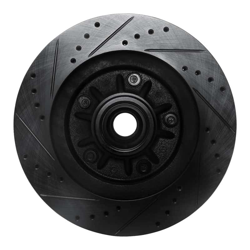 R1 Concepts — R1 97-99 Ford F-150 RWD Front Right Drilled & Slotted Black Brake Rotor
R1 Brake Rotor Drill - view 5