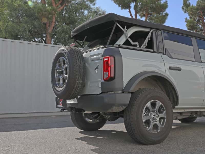aFe — aFe Apollo GT 3in 409 SS Cat-Back Exhaust 2021 Ford Bronco L4-2.3L (t)/V6-2.7L (tt) w/ Black Tip
Cat-Back Exhaust - view 3