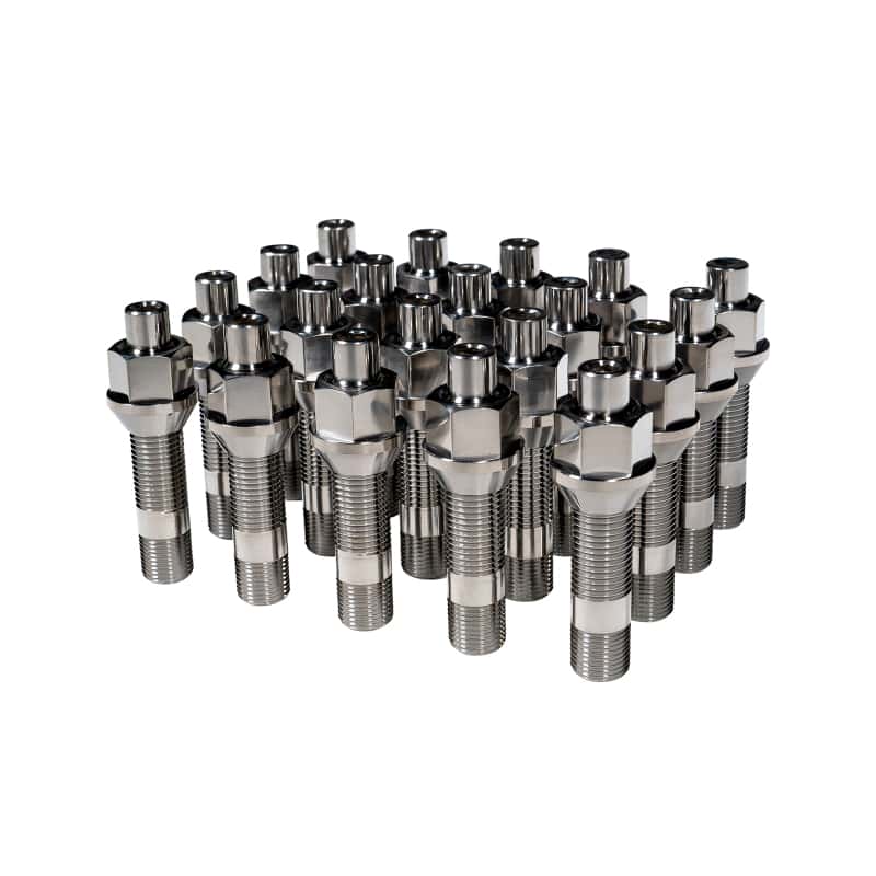Wheel Mate — Wheel Mate Titanium Wheel Stud Conversion (Raw Ti) - M14x1.25 to M14x1.5 - 74mm - 60deg Lug Nut
whmTIM14C6074R - view 1
