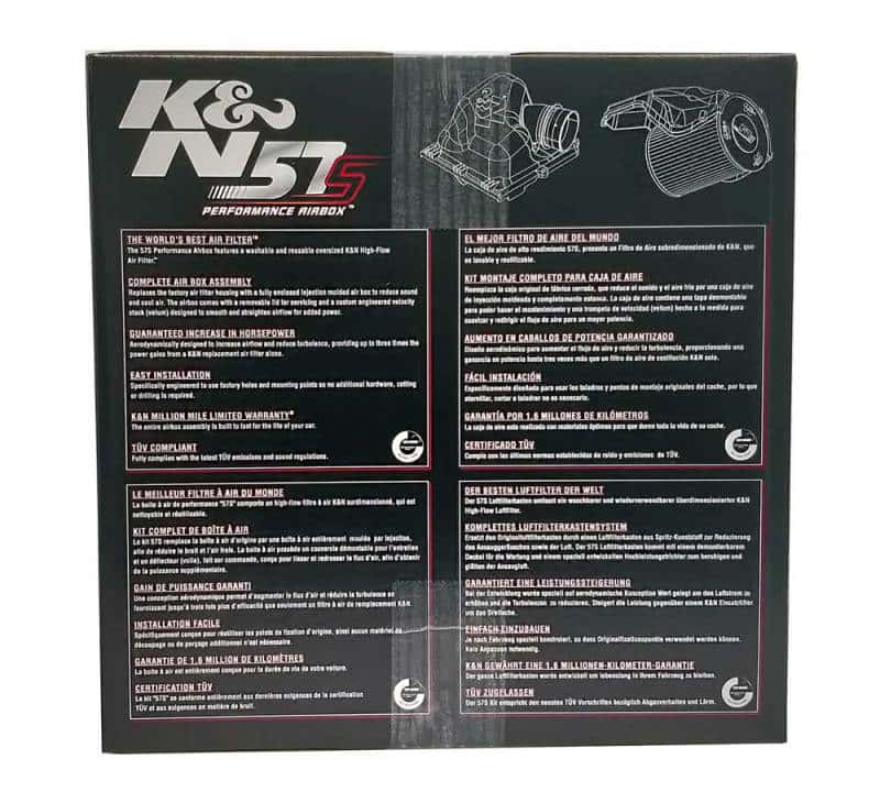 K&N Engineering — K&N Performance Intake Kit 2018 Volkswagen Golf Sportsvan 1.2L
Performance Air Inta
Air Intake System - view 8