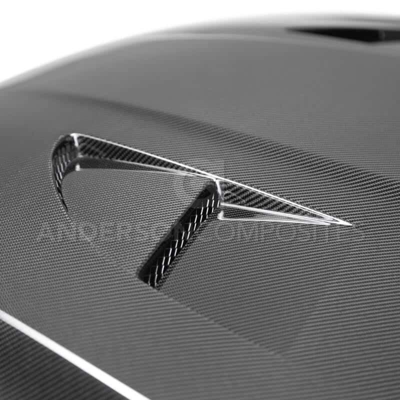 Anderson Composites — Anderson Composites 2015+ Ford Focus RS Type-SA Carbon Fiber Hood - view 4