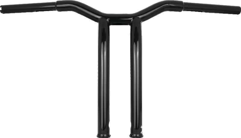 Burly Brand — Burly Brand Dominator Raked Bar 14in - Gloss Black - view 1