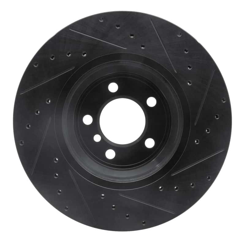R1 Concepts — R1 02-08 BMW 745LI Front Left Drilled & Slotted Black Brake Rotor
R1 Brake Rotor Drill - view 5