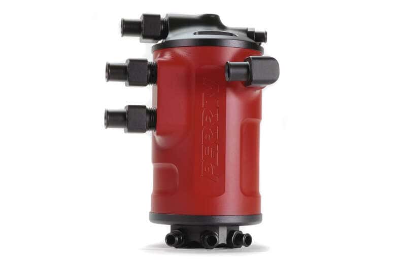 Perrin Performance — PERRIN 02-21 Subaru WRX / 04-21 STI Air Oil Separator - Red - view 2