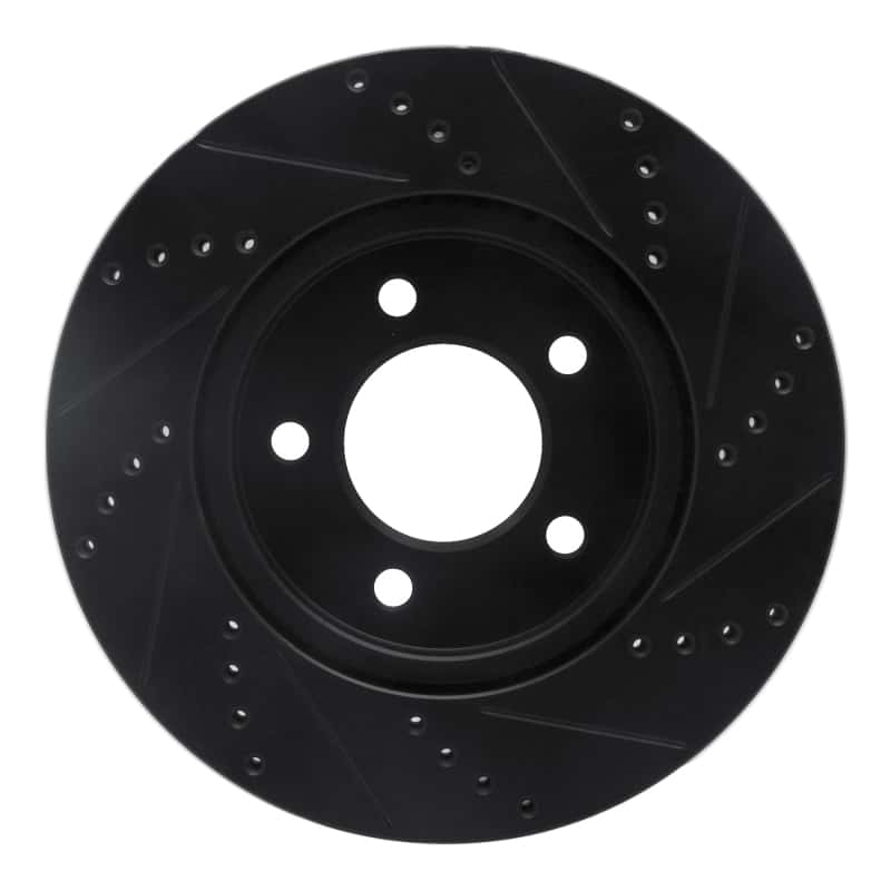 R1 Concepts — R1 04-08 Chrysler Pacifica Front Left Drilled & Slotted Black Brake Rotor
R1 Brake Rotor Drill - view 5