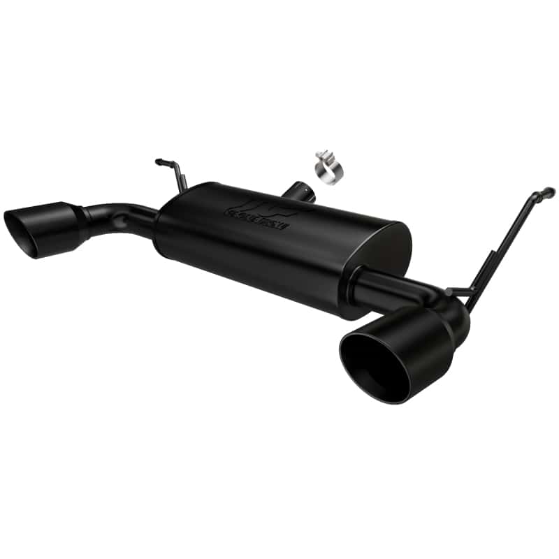 Magnaflow — MagnaFlow 07-17 Jeep Wrangler JK 3.8/3.6L Dual Split Rear Exit Black Axle-Back Exhaust
Axle-Back
Cat-Back - view 7