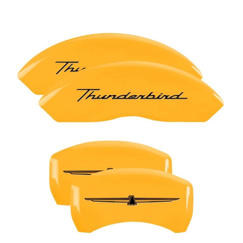 MGP — MGP 4 Caliper Covers Eng Fr No Bolts/TBird Rr No Bolts/TBird Yel Finish Blk Char 05 Ford Thunderbird
Caliper Covers - view 1