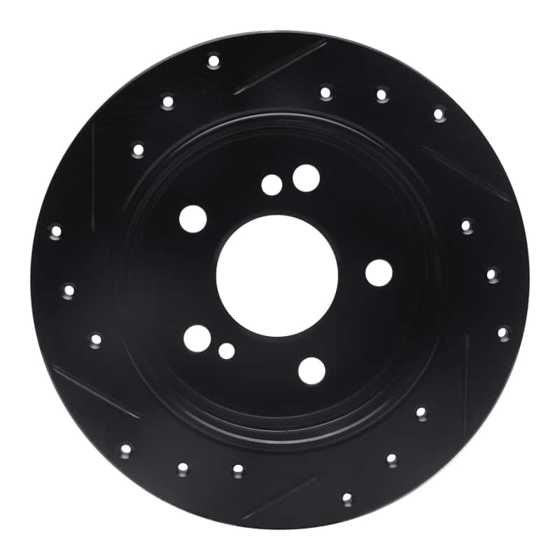 R1 Concepts — R1 83-95 Mercedes-Benz 300D Rear Right Drilled & Slotted Black Brake Rotor
R1 Brake Rotor Drill - view 5
