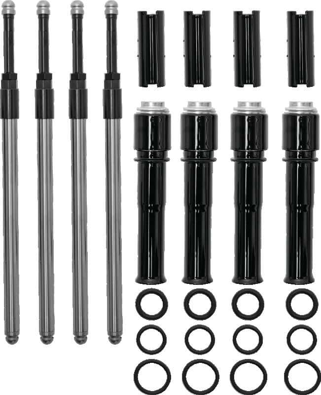 S&S Cycle — S&S Cycle 99-17 BT Models Quickee Pushrods w/ Gloss Black Covers - view 1