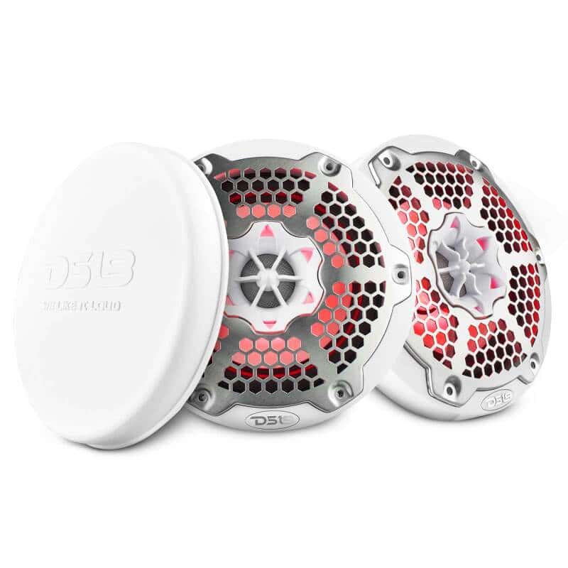 DS18 — DS18 NXL-M Series Speaker w/ RGB LED Lights 6.5in 2-Way 100 Watts RMS 4 ohm White w/ Cover - view 7
