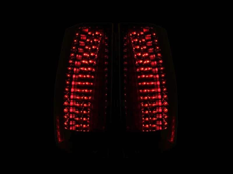 ANZO — ANZO 2007-2011 Cadillac Escalade LED Taillights Chrome - view 4