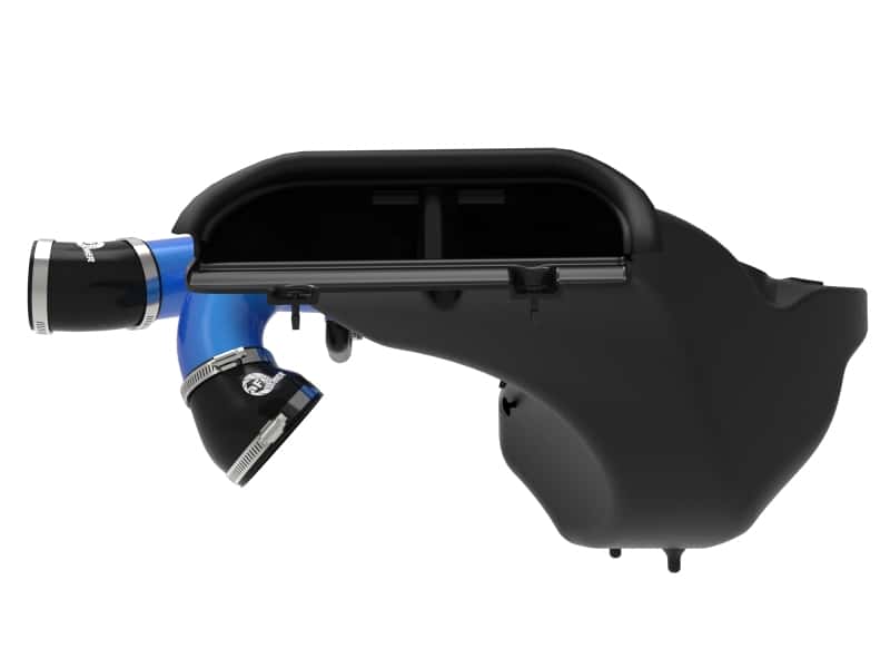 aFe — aFe 21-22 Ford F-150 Raptor V6-3.5L(tt) Momentum XP Cold Air Intake System - Blue w/ Pro 5R Filter
Momentum XP Intake - view 4