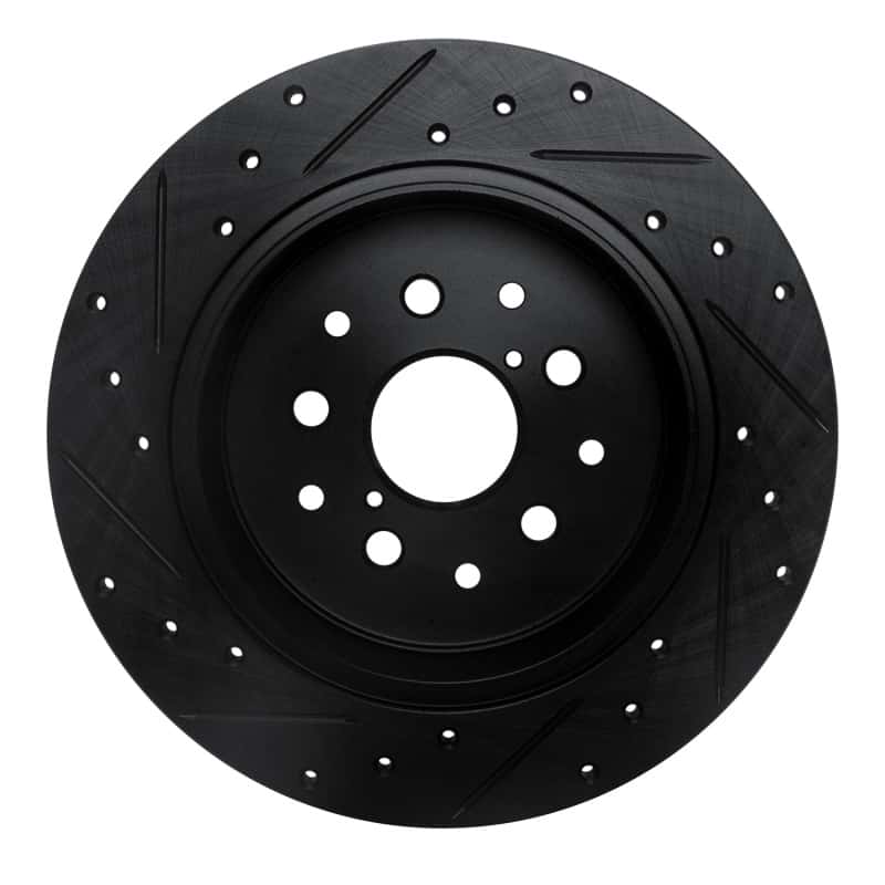 R1 Concepts — R1 98-10 Lexus GS400 Rear Right Drilled & Slotted Black Brake Rotor
R1 Brake Rotor Drill - view 5