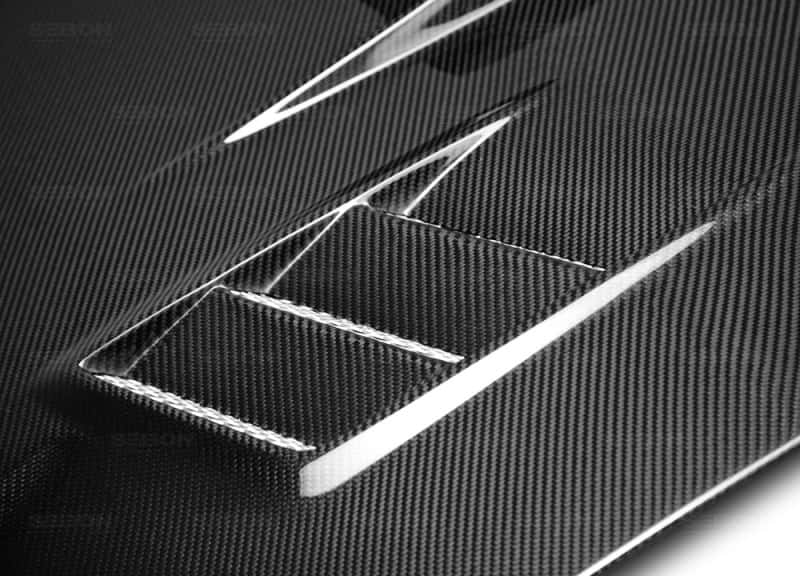 Seibon — Seibon 04-05 Subaru WRX/STi CWII Carbon Fiber Hood - view 14