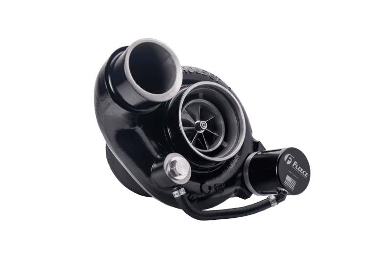 Fleece Performance — Fleece Performance 03-04 Dodge 5.9L Cummins 63mm Billet Holset Cheetah Turbocharger
Turbo - view 3