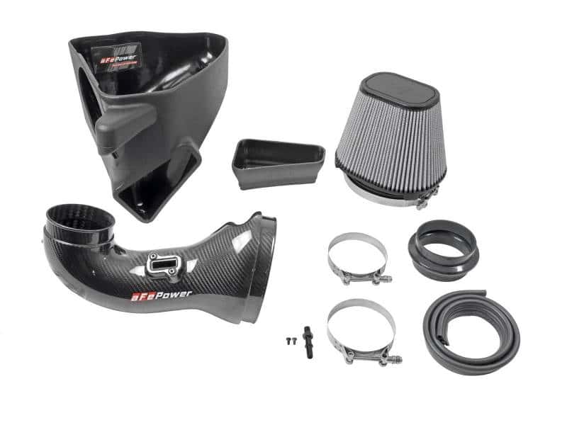 aFe — aFe 17-12 Chevrolet Camaro ZL1 (6.2L-V8) Track Series Carbon Fiber CAI System w/ Pro-DRY S Filters
Track Series Intake  - view 2