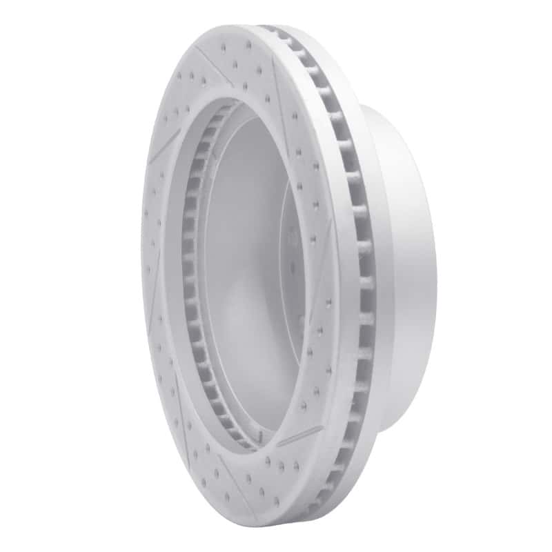 R1 Concepts — R1 11-25 Chevrolet Suburban 3500 Hd Front Right Drilled & Slotted Geo-Carbon Rotor - view 4