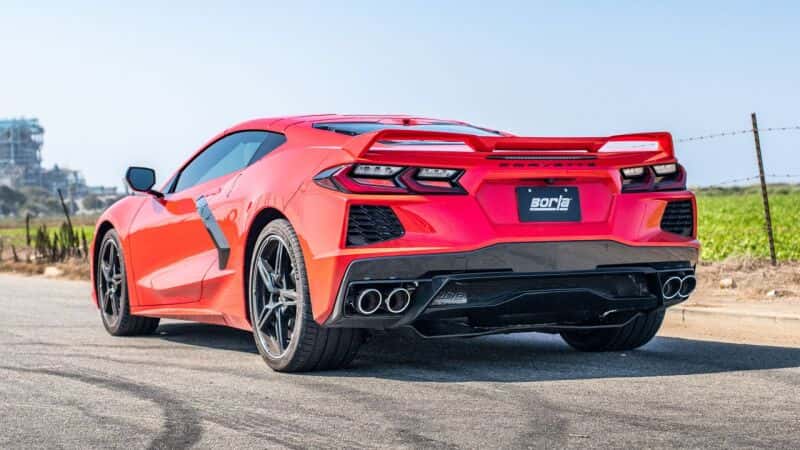 Borla — Borla 2020 Chevrolet Corvette C8 6.2L S-Type Exhaust System Dual Round A/C Tips 4inx 4.75in
Cat-Back System - view 6