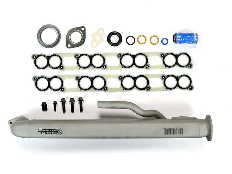 Sinister Diesel — Sinister Diesel 04-07 Ford Powerstroke 6.0L EGR Cooler With Install Kit - view 3
