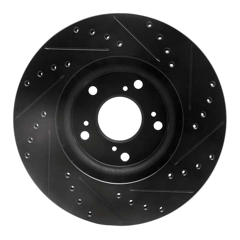 R1 Concepts — R1 02-15 Acura CSX Front Left Drilled & Slotted Black Brake Rotor
R1 Brake Rotor Drill - view 5