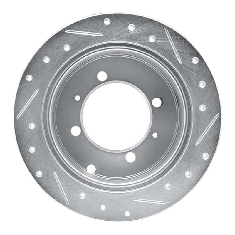 R1 Concepts — R1 92-04 Dodge COLT Rear Left Drilled & Slotted Silver Brake Rotor
R1 Brake Rotor Drill - view 5