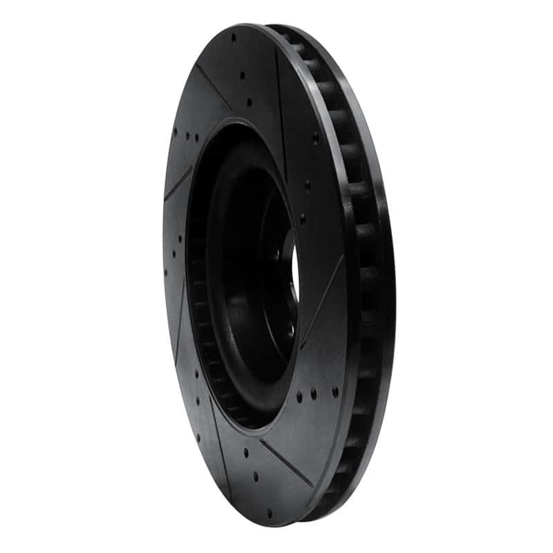 R1 Concepts — R1 15-23 Ford Mustang Front Left Drilled & Slotted Black Brake Rotor
R1 Brake Rotor Drill - view 4