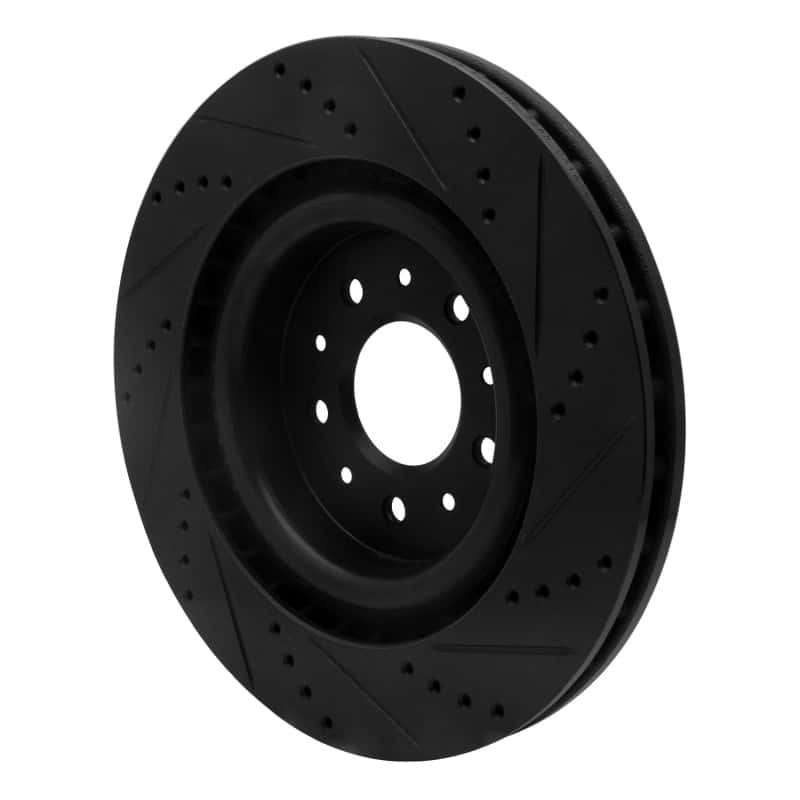 R1 Concepts — R1 00-06 Jaguar XKR Front Left Drilled & Slotted Black Brake Rotor
R1 Brake Rotor Drill - view 4