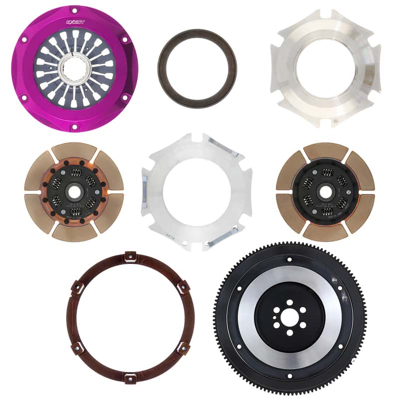 Exedy — Exedy 1993-1994 Nissan Skyline GTR L6 Hyper Twin Cerametallic Clutch Sprung Center Disc Pull Type
Hyper Multi Series
Clutch Kit - view 4